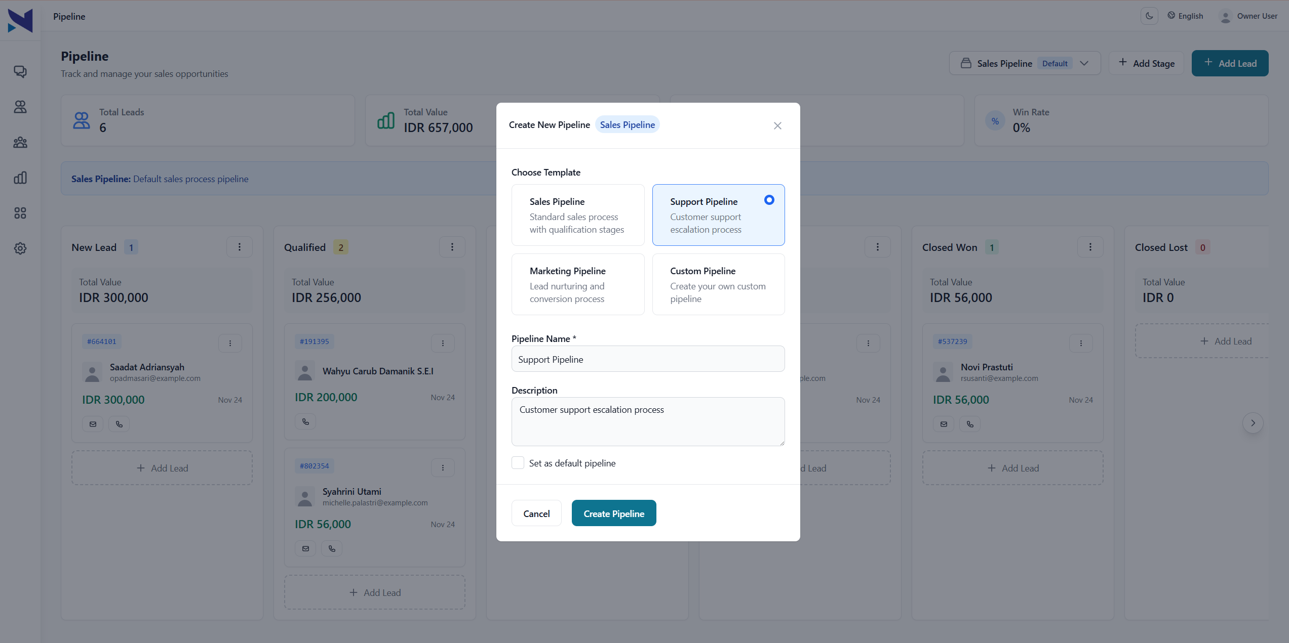 NemaChat Pipeline Management